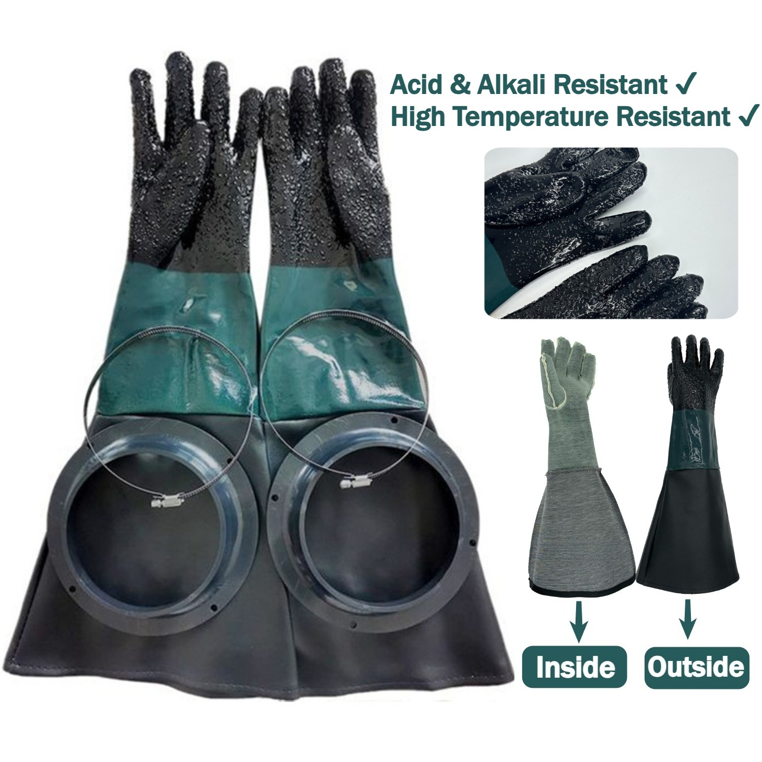 Rubber Sandblaster Gloves for  – Sandblaster Cabinet recenzja i cena