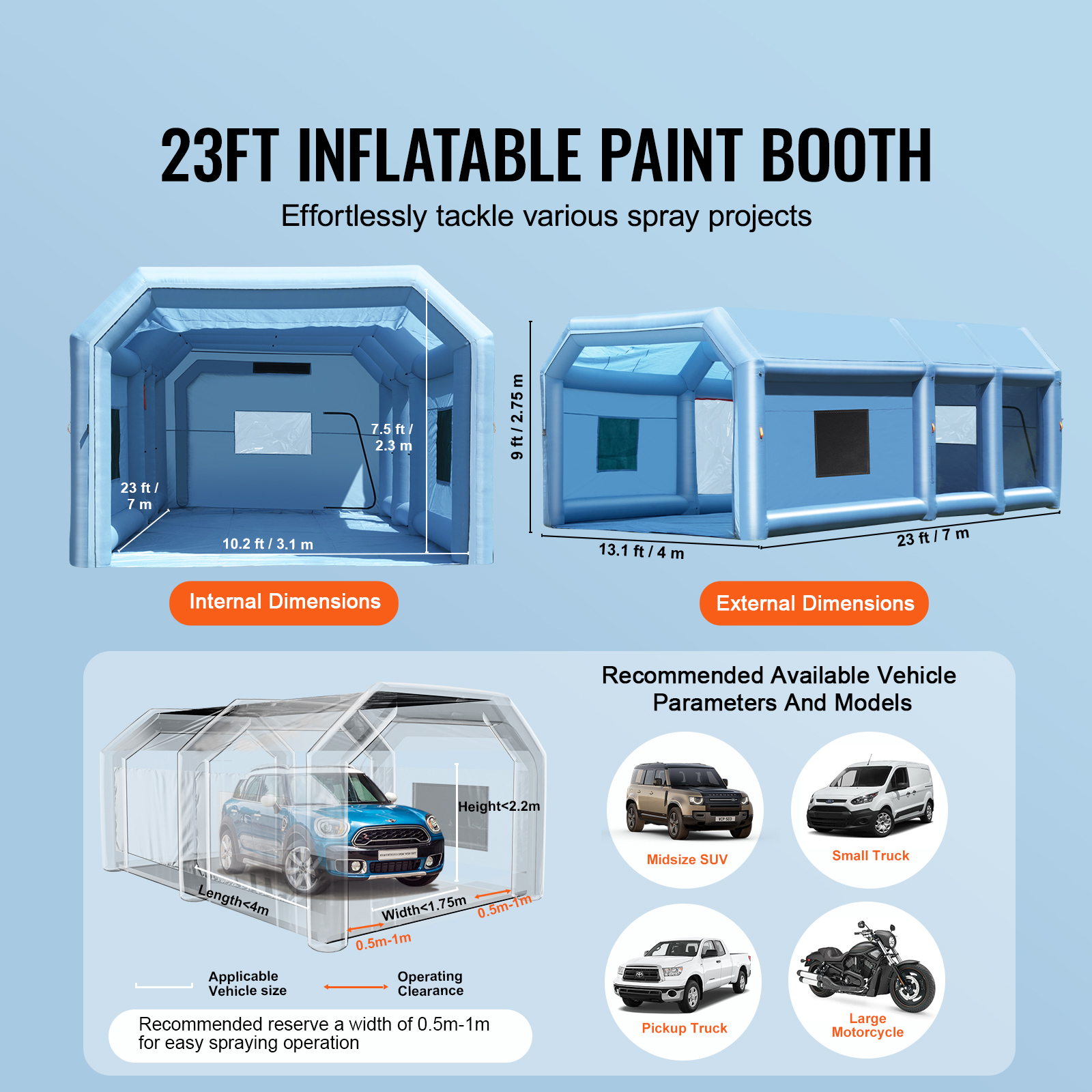 SucceBuy Inflatable Paint Boot – Inflatable Paint Booth recenzja i cena