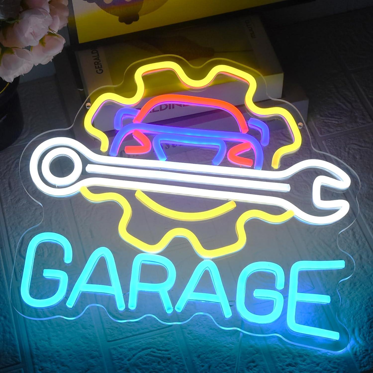 Garage Neon Sign USB Powered L – Auto Repair Shops recenzja i cena