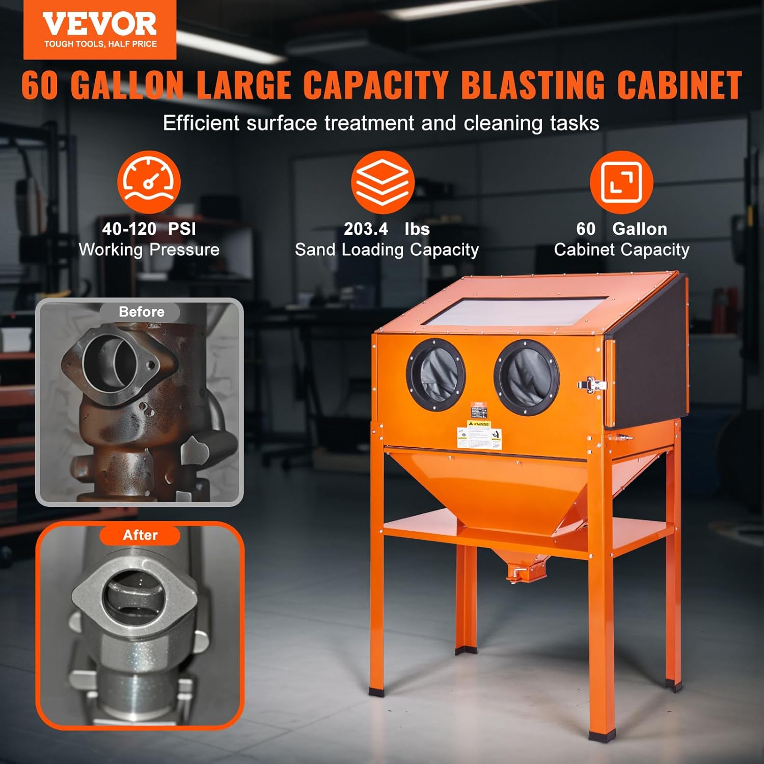 Blasting Cabinet with Stand,   – Sandblaster Cabinet recenzja i cena