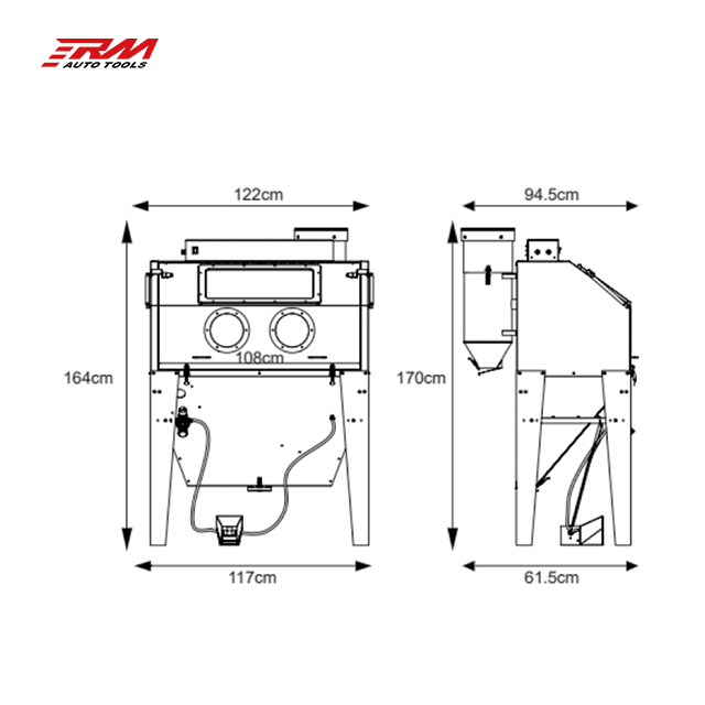 RM RF8023 Steel Car Surface Cl – Sandblaster Cabinet recenzja i cena
