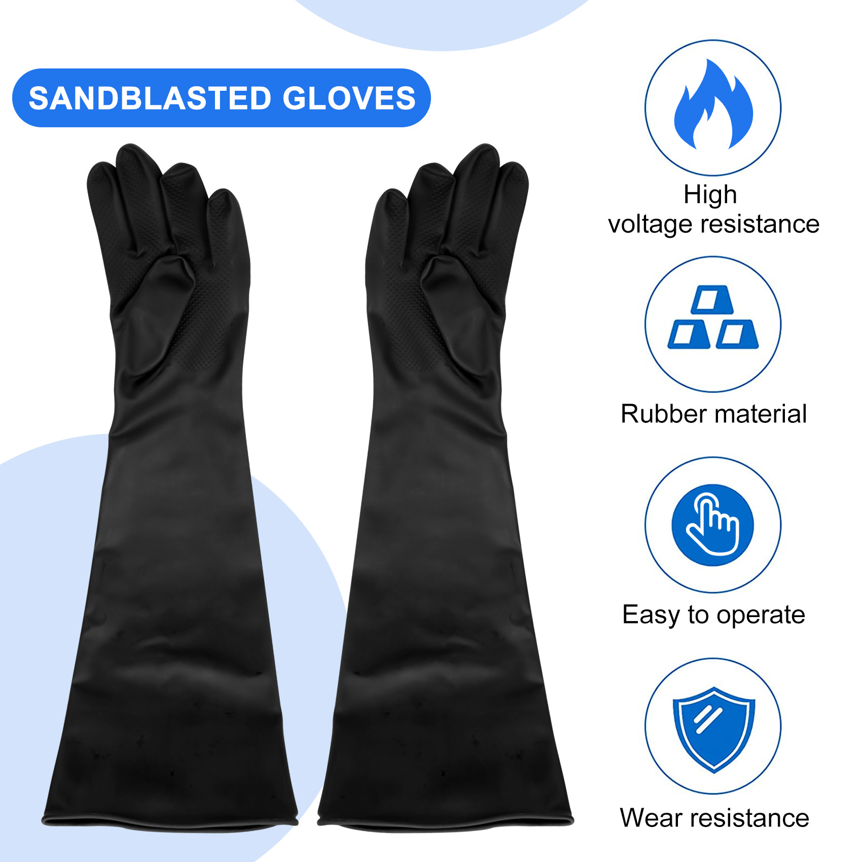 A68P-Sand Blasting Gloves For  – Sandblaster Cabinet recenzja i cena