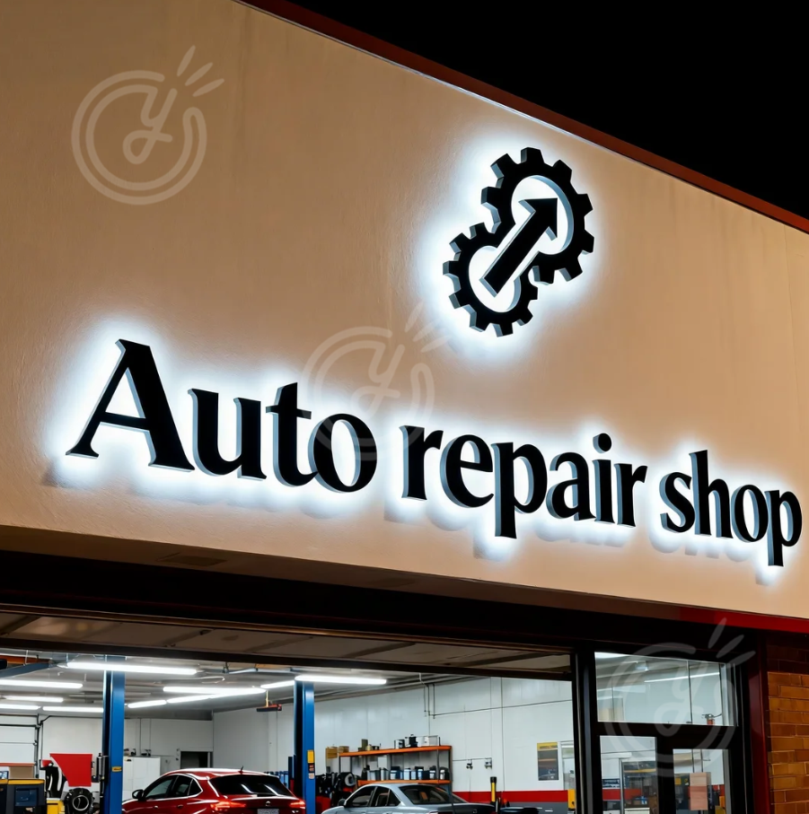 Auto Repair Shop Custom 3D Met – Auto Repair Shop Logo recenzja i cena