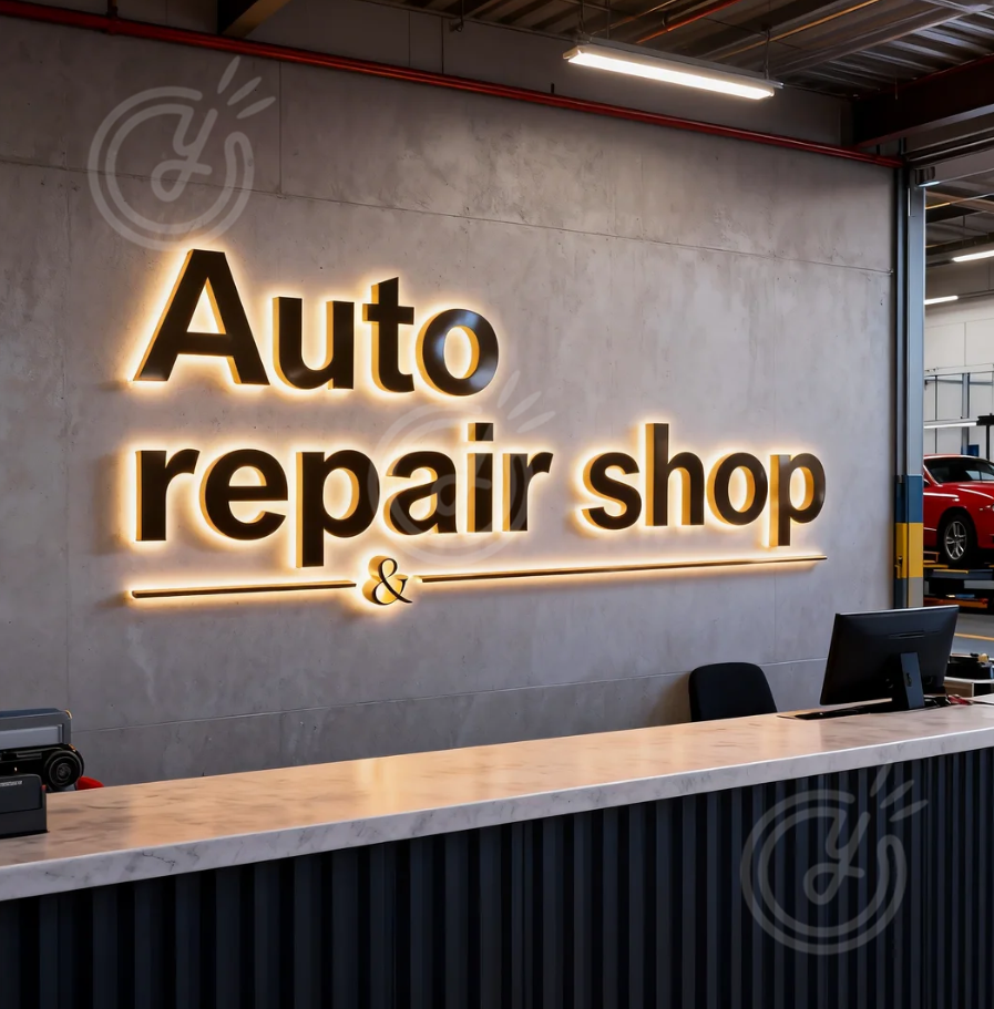 Auto Repair Shop Custom 3D Met – Auto Repair Shop Logo recenzja i cena