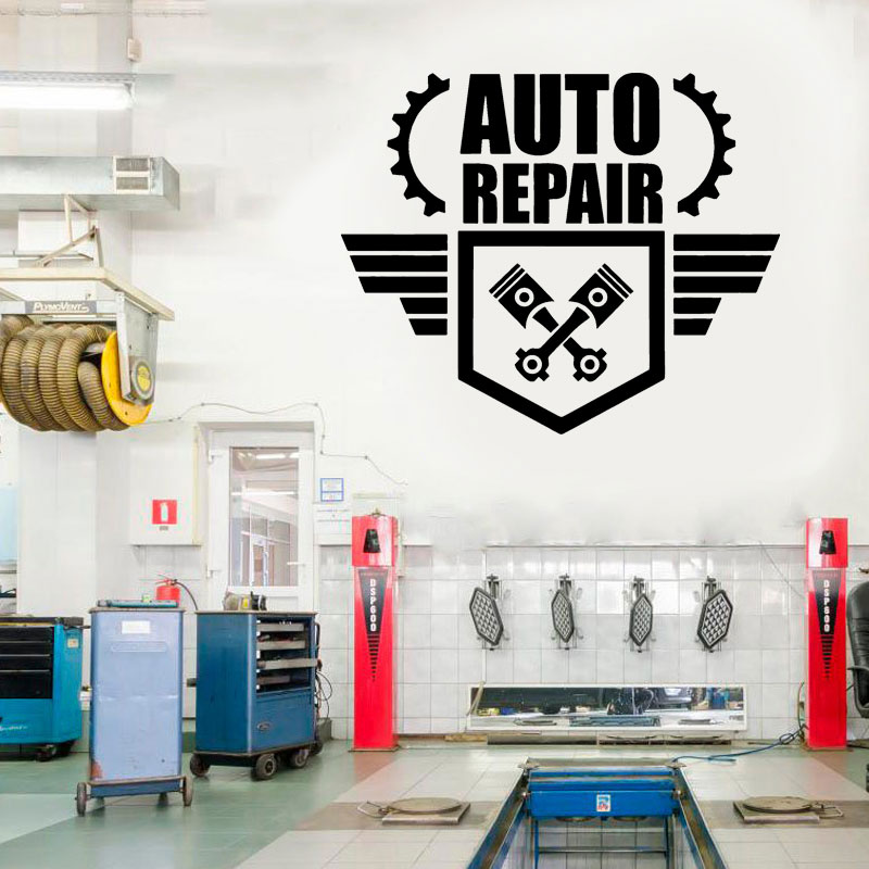 Auto Repair Wall Decal Car Ser – Auto Repair Shop Logo recenzja i cena