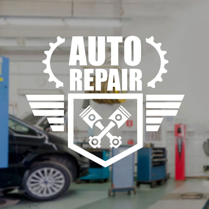 Auto Repair Wall Decal Car Ser – Auto Repair Shop Logo recenzja i cena