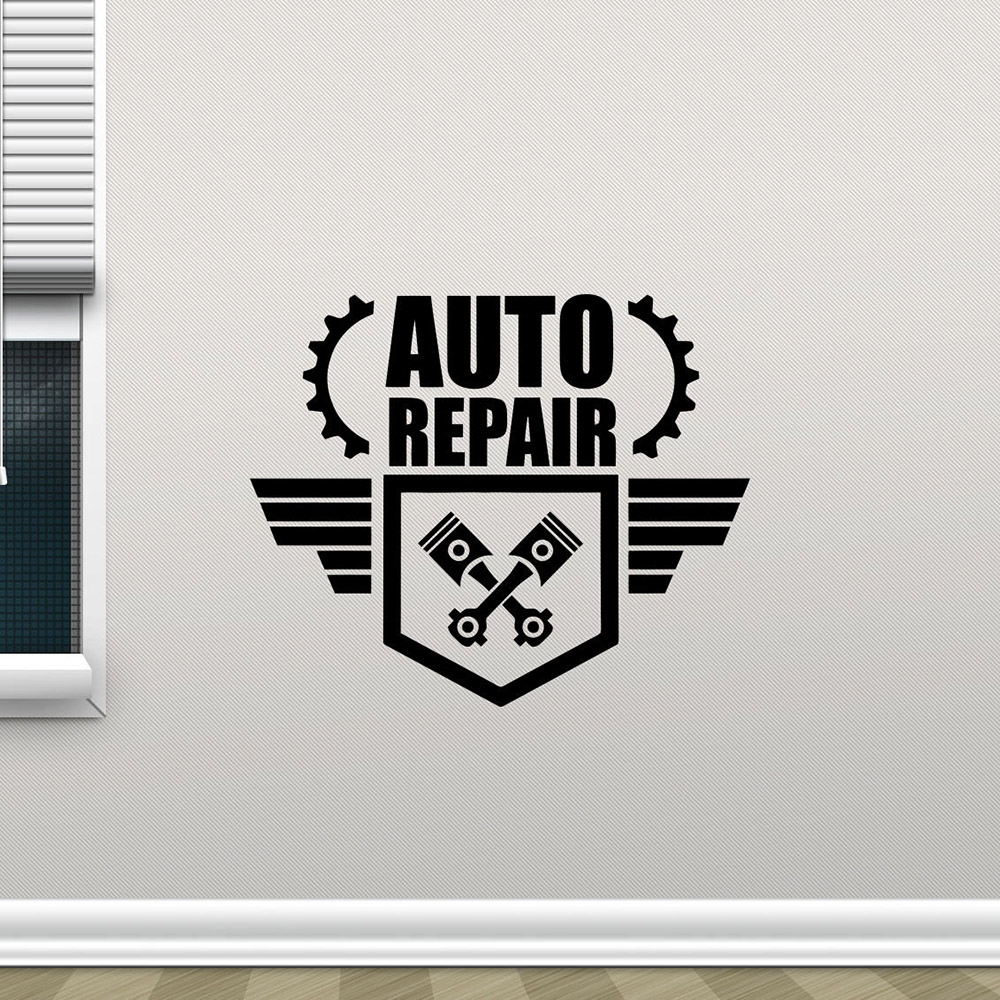 Auto Repair Wall Decals Creati – Auto Repair Shop Logo recenzja i cena