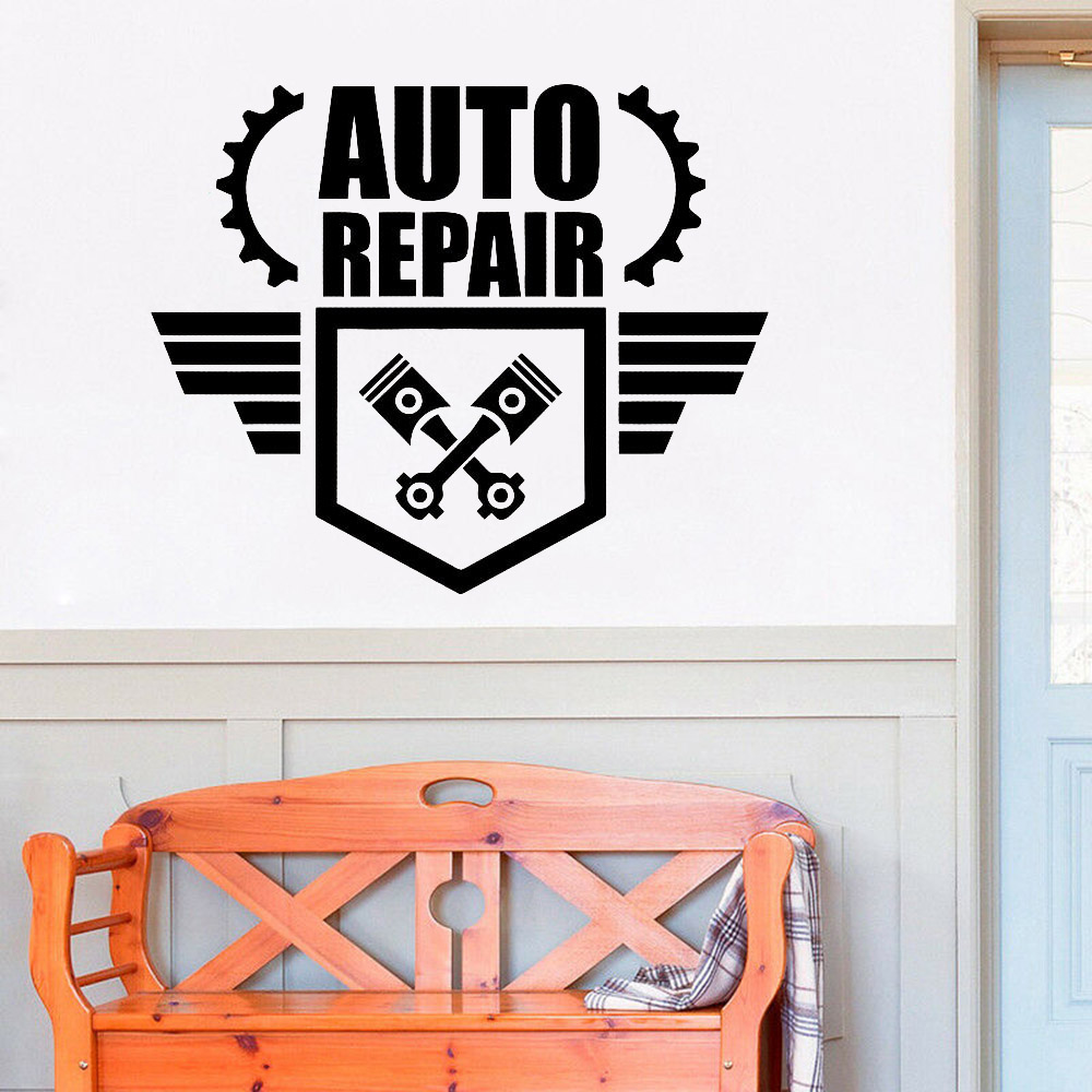 Auto Repair Wall Decals Creati – Auto Repair Shop Logo recenzja i cena