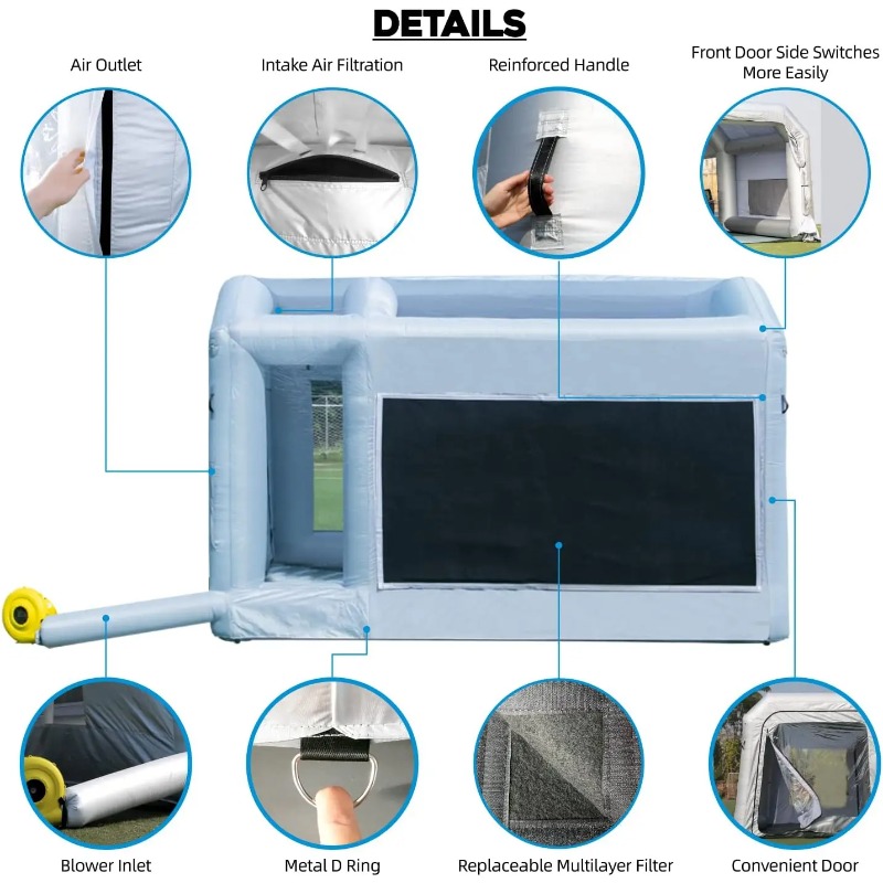 【Hot Sale】Durable Vehicle Infl – Inflatable Paint Booth recenzja i cena